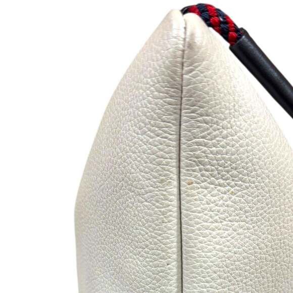 GUCCI White Leather Backpack